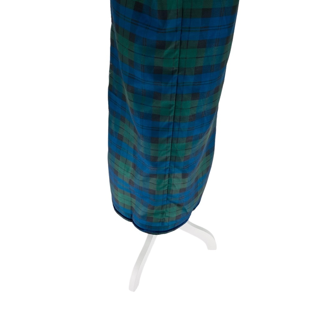 Tuckernuck | NEW Jamie Velvet Trimmed Plaid Blackwatch Midi Dress Size S - Picture 9 of 14